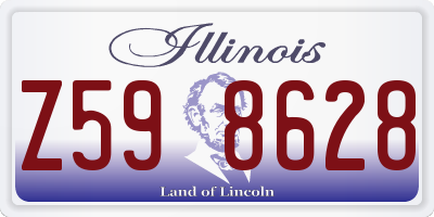 IL license plate Z598628