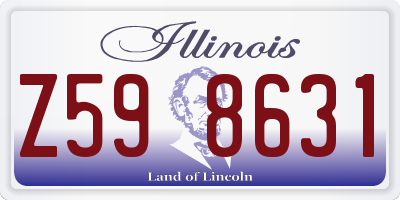 IL license plate Z598631