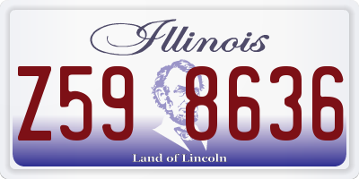 IL license plate Z598636