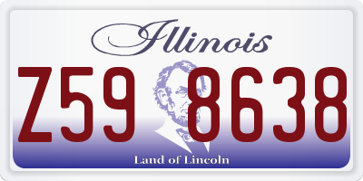 IL license plate Z598638