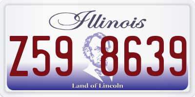 IL license plate Z598639