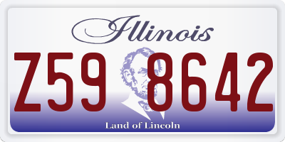 IL license plate Z598642