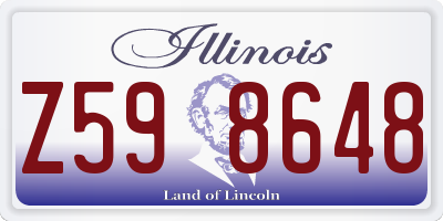 IL license plate Z598648