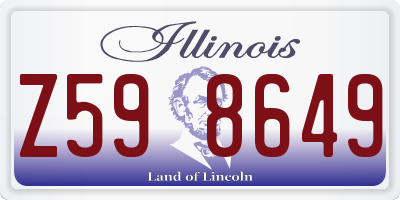 IL license plate Z598649