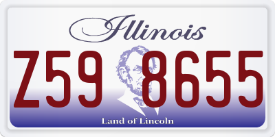 IL license plate Z598655