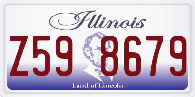 IL license plate Z598679