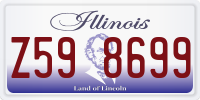 IL license plate Z598699