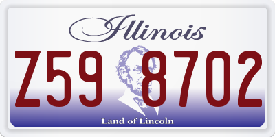 IL license plate Z598702