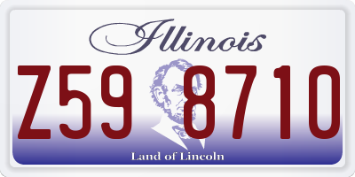 IL license plate Z598710