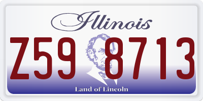 IL license plate Z598713