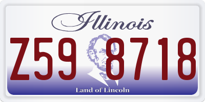 IL license plate Z598718
