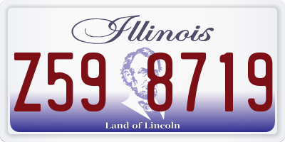 IL license plate Z598719