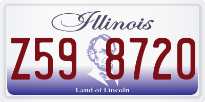 IL license plate Z598720