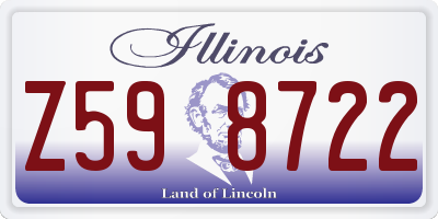 IL license plate Z598722