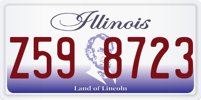 IL license plate Z598723