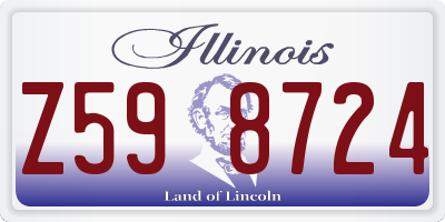 IL license plate Z598724