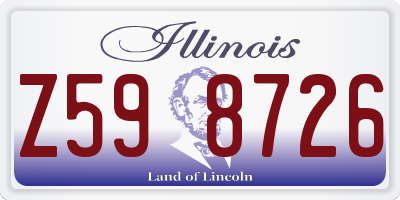 IL license plate Z598726