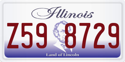 IL license plate Z598729