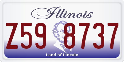 IL license plate Z598737