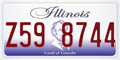 IL license plate Z598744