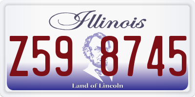 IL license plate Z598745