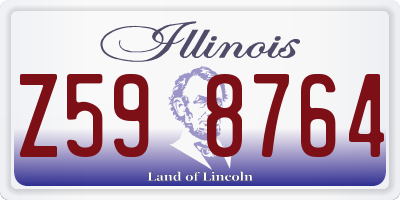IL license plate Z598764