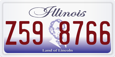IL license plate Z598766