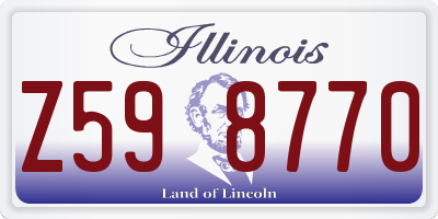 IL license plate Z598770