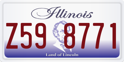 IL license plate Z598771
