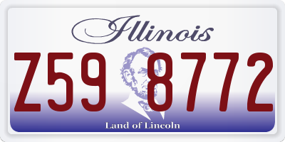 IL license plate Z598772