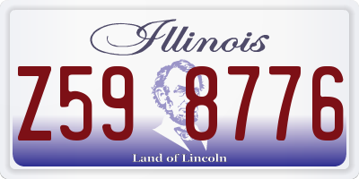 IL license plate Z598776