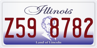 IL license plate Z598782