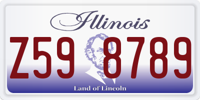 IL license plate Z598789