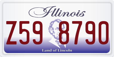 IL license plate Z598790