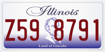 IL license plate Z598791