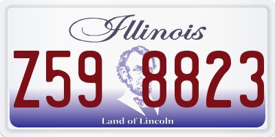 IL license plate Z598823