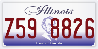 IL license plate Z598826