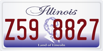 IL license plate Z598827