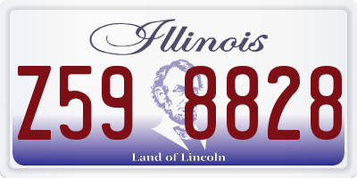 IL license plate Z598828
