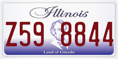 IL license plate Z598844