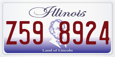IL license plate Z598924