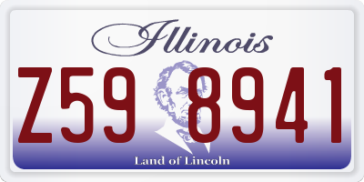 IL license plate Z598941