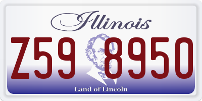 IL license plate Z598950