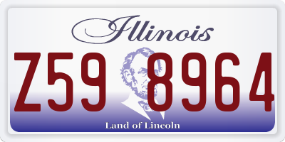 IL license plate Z598964