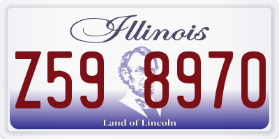 IL license plate Z598970