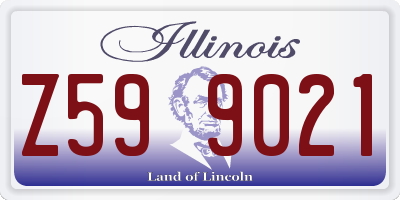 IL license plate Z599021