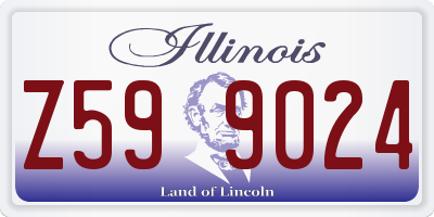 IL license plate Z599024