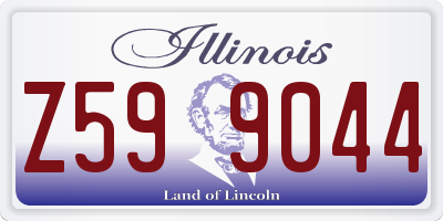 IL license plate Z599044