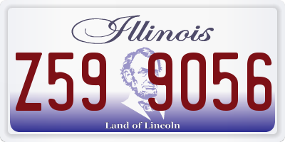 IL license plate Z599056