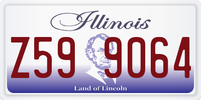 IL license plate Z599064